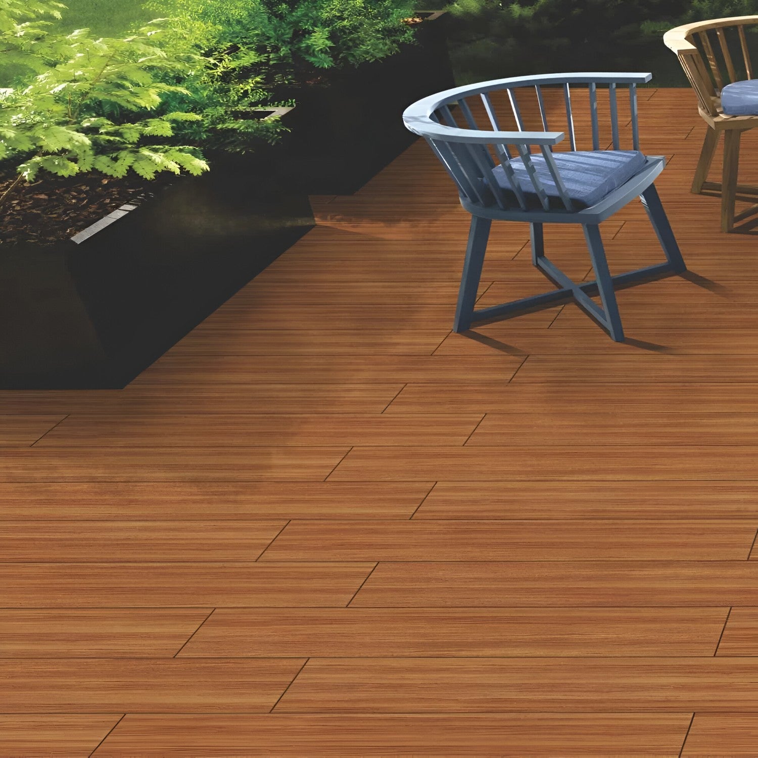 QLD-983 Wooden Vitrified Tile 6 Inch x 36 Inch featuring a natural wood-look finish with realistic grain patterns suitable for modern wall and floor applications in living rooms bedrooms and commercial spaces
