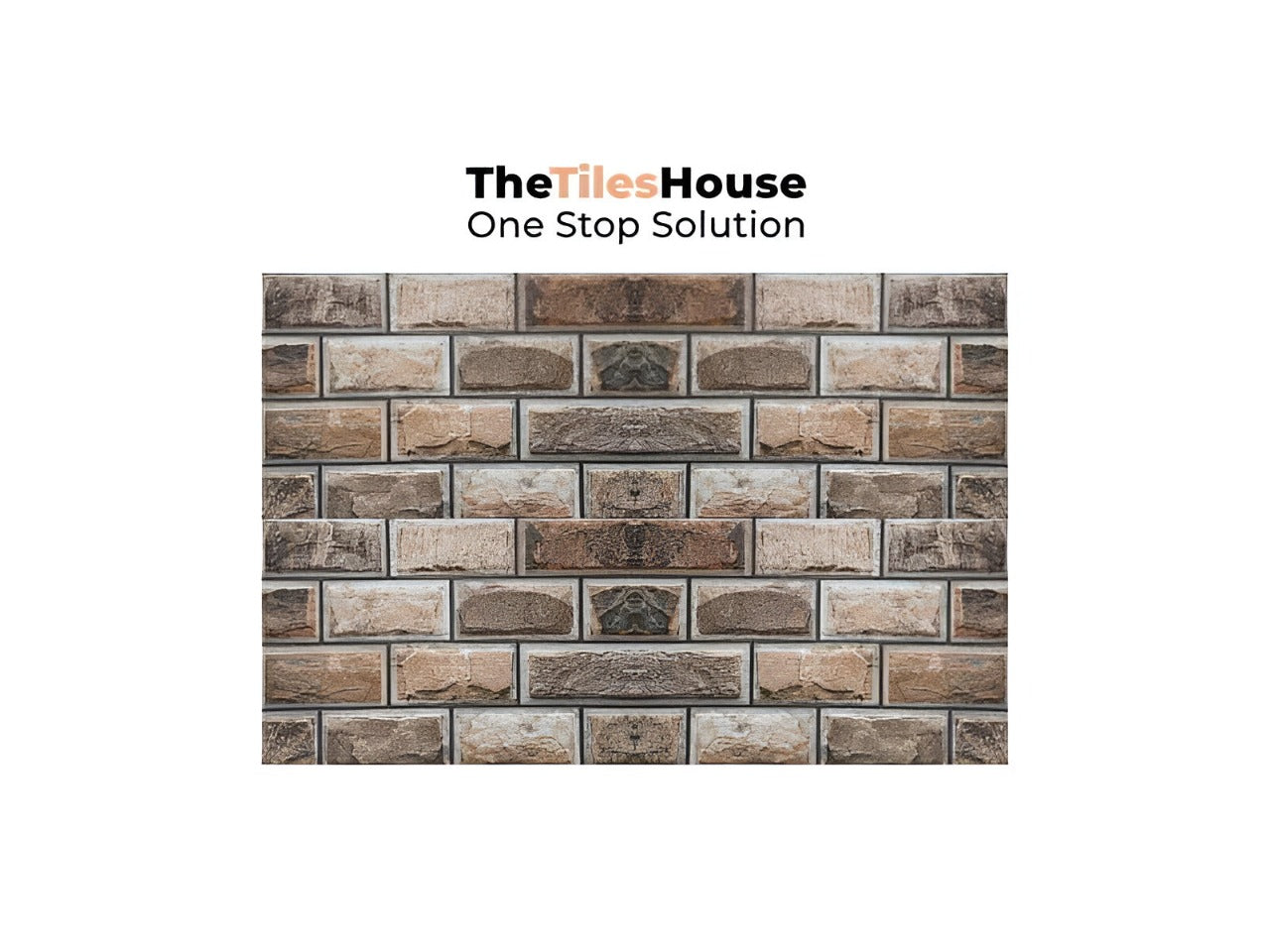 Rajasthan Brick Matt Vitrified Tile 12x18 inch with textured brick design, warm earthy tones, and matte finish, perfect for rustic and durable flooring or wall applications
