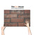 Red Brick Matt Vitrified Tile 12x18 inch with classic brick texture, vibrant red tones, and matte finish, ideal for rustic and durable flooring or wall applications
