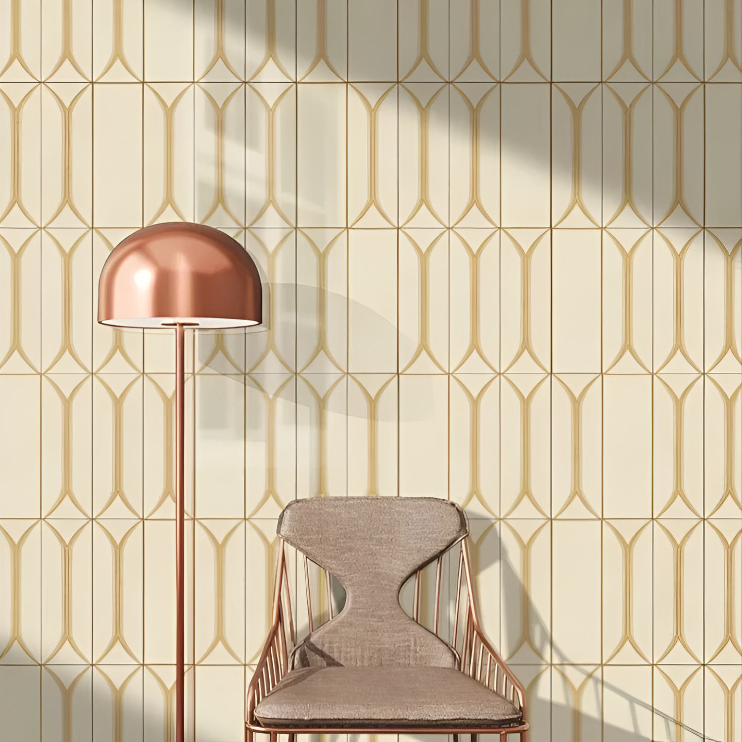 Riga Caramel Subway Tile 4x12 inch with a glossy finish, featuring a warm caramel-toned surface, smooth and durable, ideal for contemporary backsplashes and decorative wall applications.
