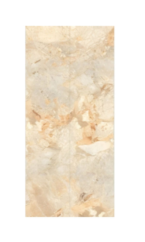 Rio Gold Endless Vitrified Tile 24 x 48 inch featuring a rich golden marble-inspired design with continuous flowing patterns, ideal for adding a touch of luxury and sophistication to floors and walls.
