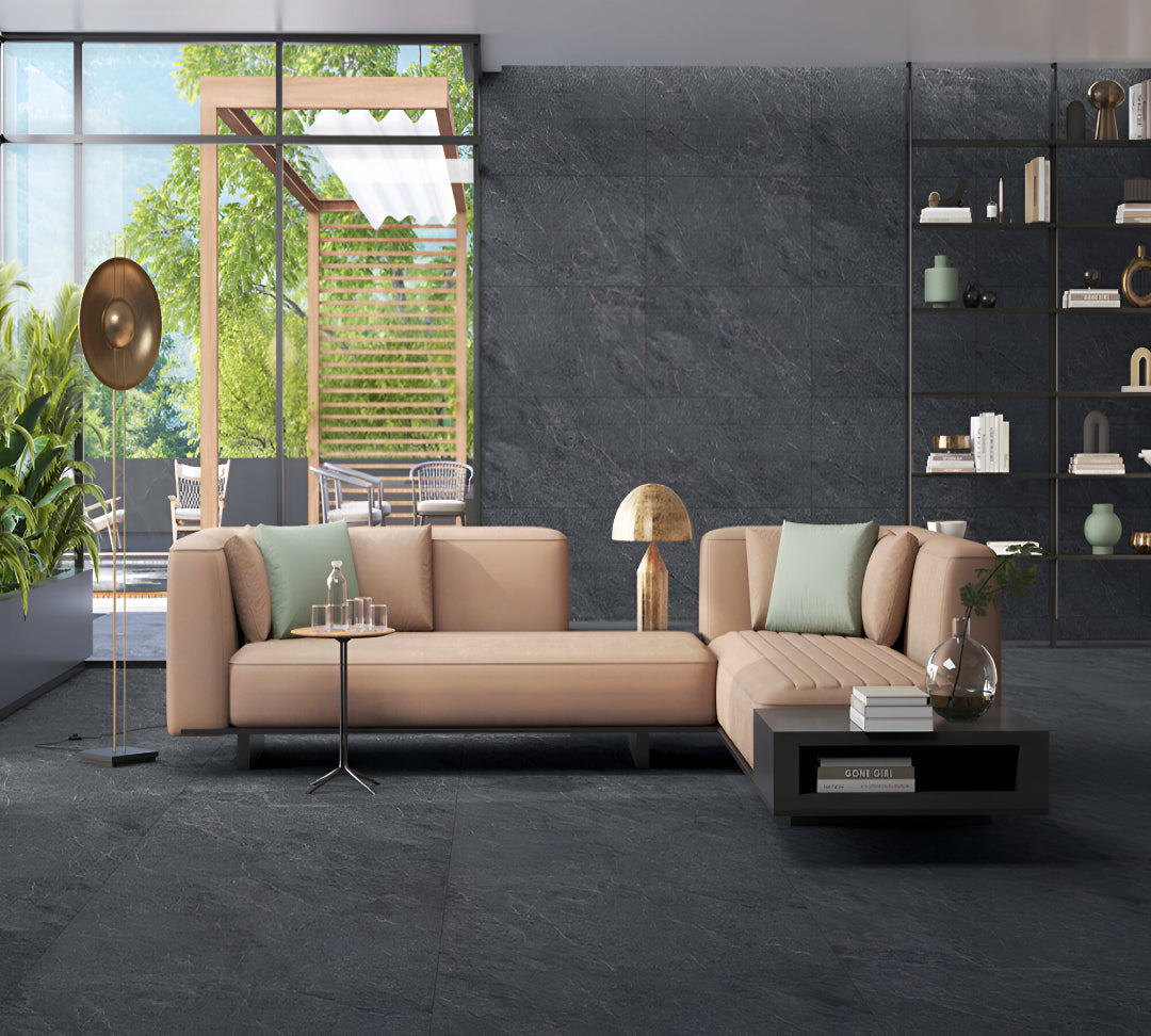 Bold Charcoal Runa Nero Living Inspiration