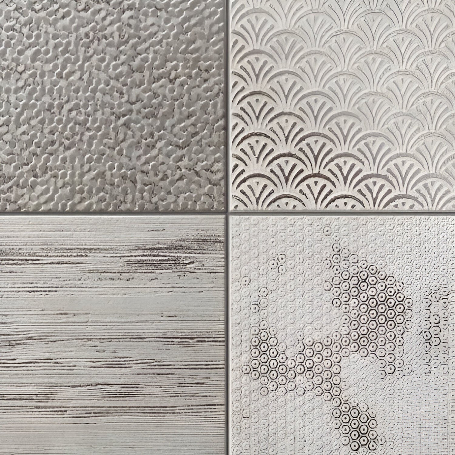 Rust Grey Deco Ceramic Matt Tile 18x18 inch with subtle grey tones, decorative patterns, and matte finish, perfect for modern and stylish flooring or wall designs
