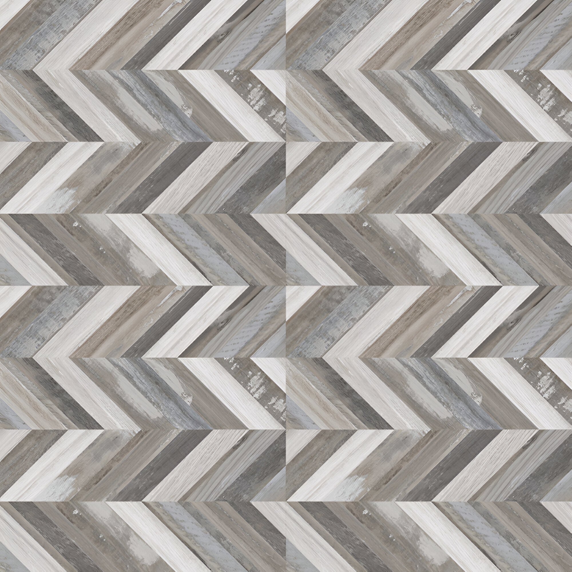 Rustwood Grigio Wooden Ceramic Tile 24x24 Inch displayed in a modern interior setting, showcasing a detailed wooden texture pattern with a smooth matt surface finish, arranged in a seamless floor layout that highlights the natural grain-inspired design and realistic wood-like appearance of the ceramic tile.