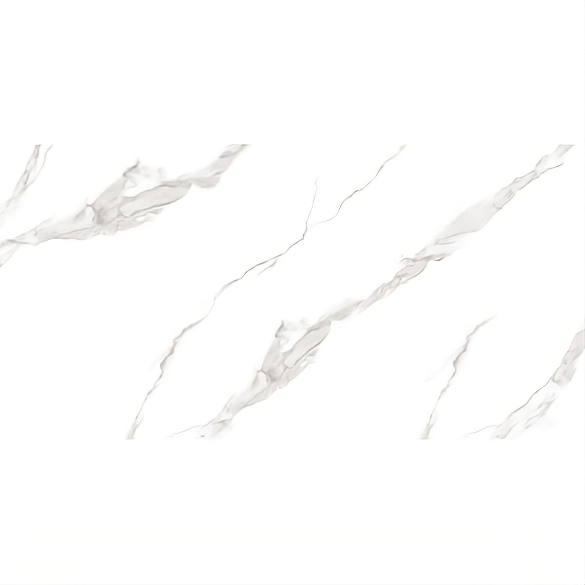 S-9029 Gloss Vitrified Tile 24x48 Inch – Pure White High-Gloss Finish Tile


