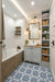 SC-120 Moroccan Vitrified Tile 12 Inch x 12 Inch featuring intricate Moroccan-inspired geometric artwork and rangoli-style printed patterns with a sophisticated matt finish, suitable for bathroom floors, bathroom walls, decorative feature surfaces, accent installations, and elegant residential interior design applications.