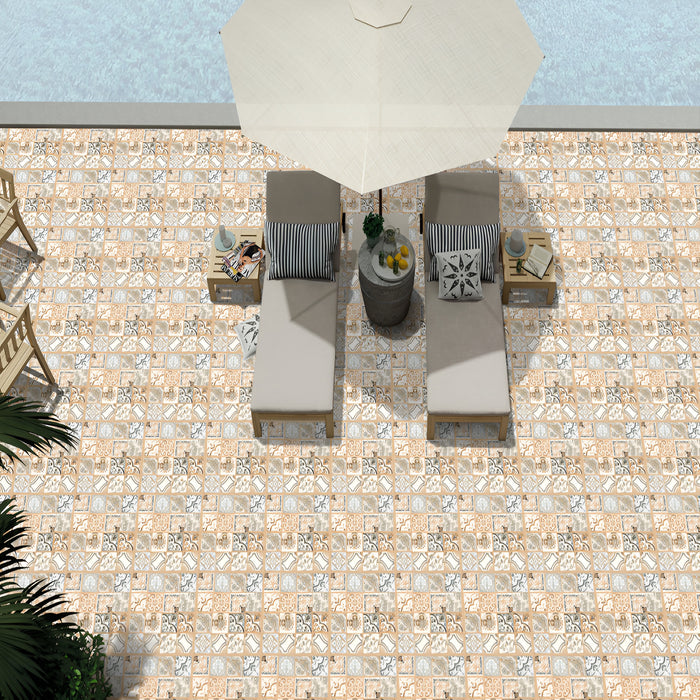 Artistic Floral Beige Moroccan Designer Inspiration