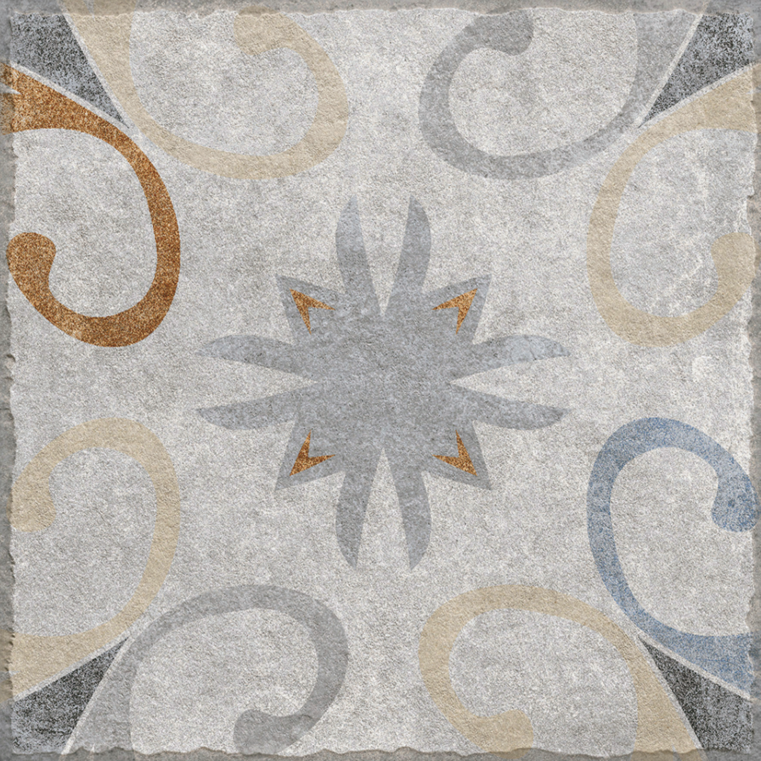 Sega Concrete Vitrified Floor Tile with a matt finish, featuring a realistic concrete-inspired grey texture, durable and scratch-resistant surface, ideal for contemporary floors in homes and commercial spaces.
