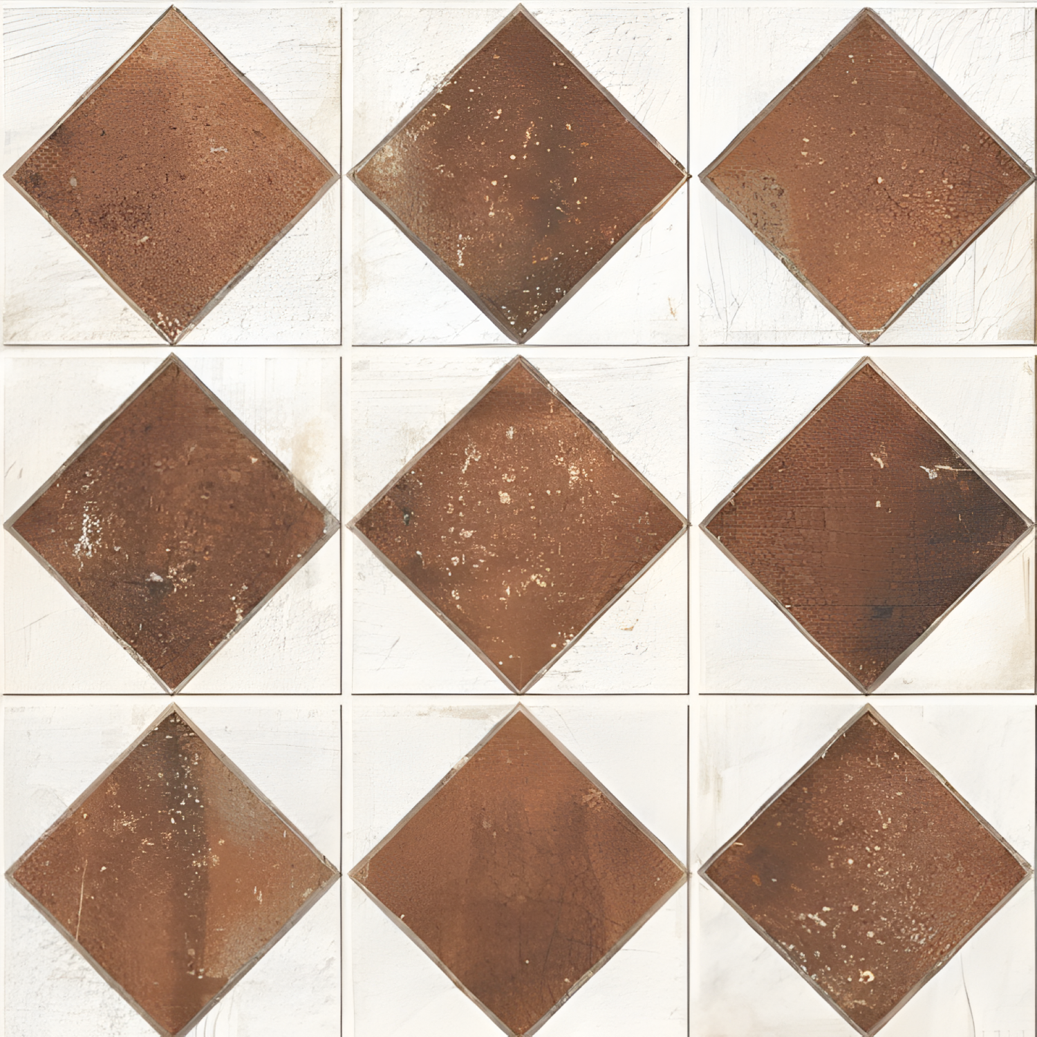 Segal Moroccan Vitrified Tile – 16x16 Inch floor tile featuring intricate Moroccan patterns in soft neutral shades, ideal for elegant and long-lasting flooring.