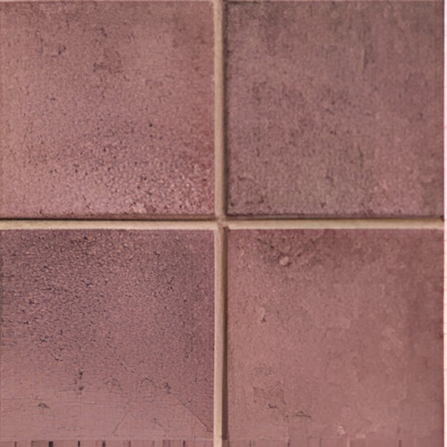 Segovia Carmine Ceramic Tile – 8×8 inch glossy red ceramic tile with handcrafted, subtly varied tones and a classic Moroccan-style pattern, perfect for vibrant accent walls.