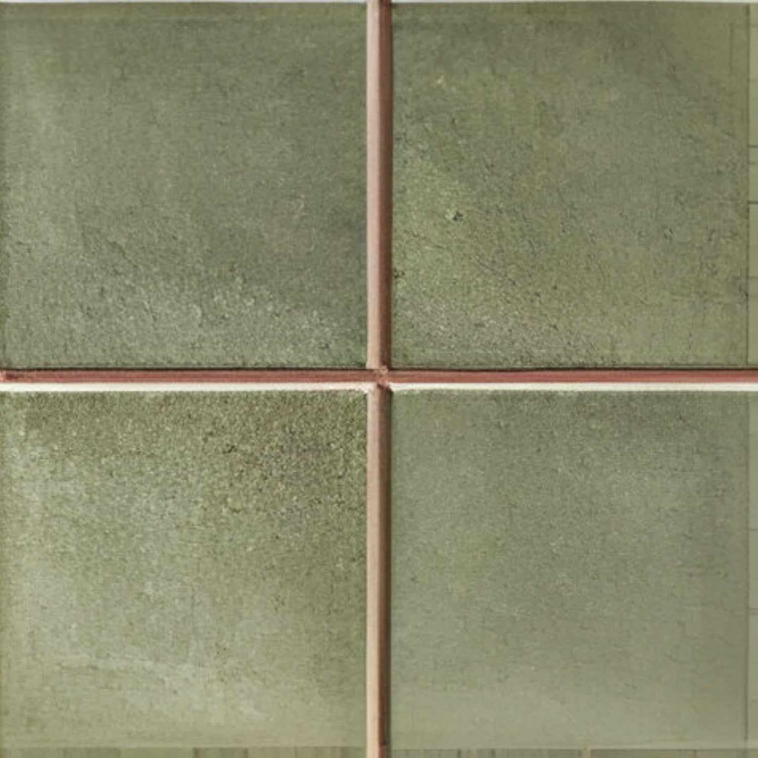 Segovia Forest Ceramic Tile – 8×8 inch glossy ceramic tile in deep forest green, showcasing handcrafted tonal variations typical of the Segovia range, ideal for accent walls and vibrant interior spaces.