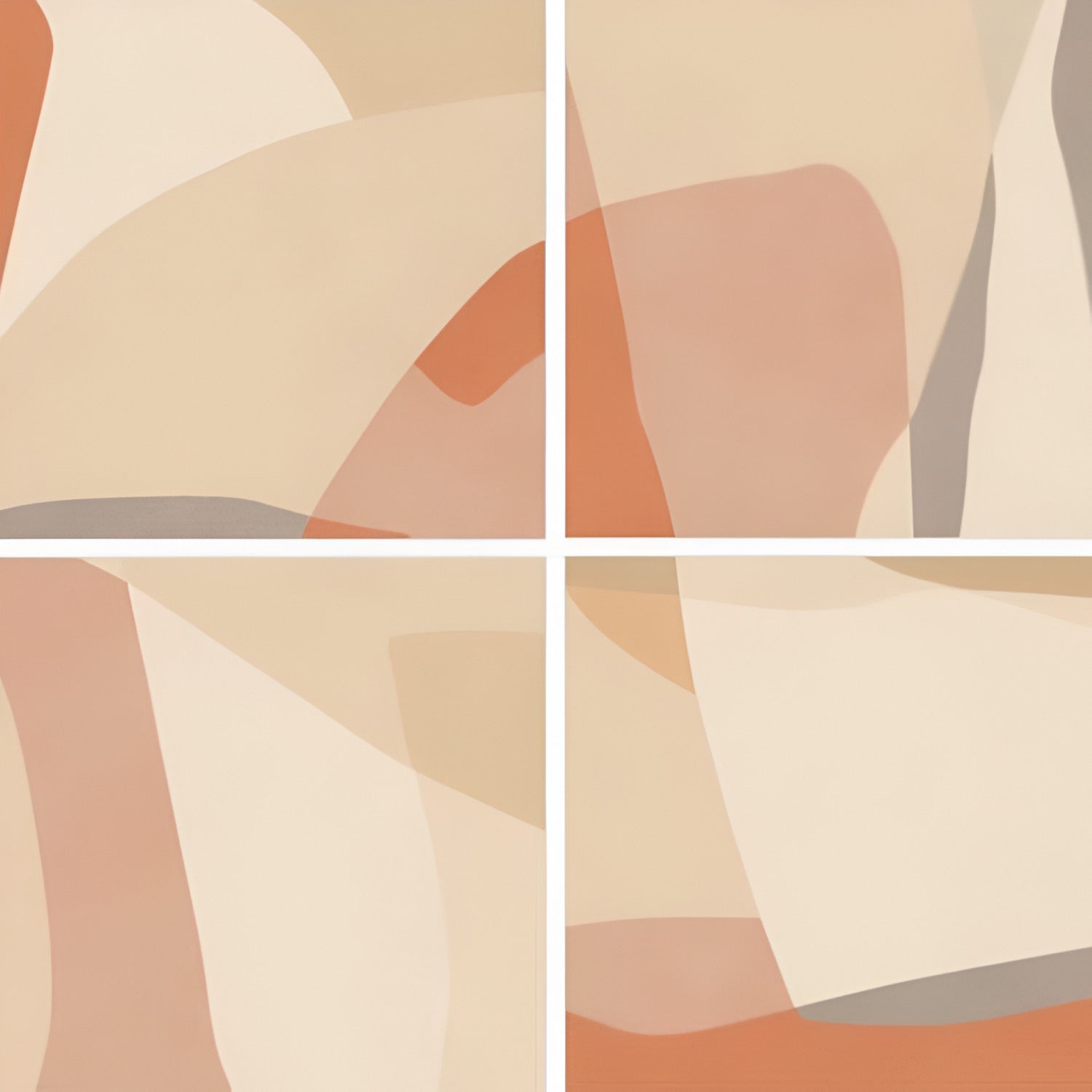 Shapes Ivory Moroccan Ceramic Tile – 24x24 inch ceramic tile featuring subtle ivory tones with soft Moroccan geometric patterns for a refined, minimalist look.