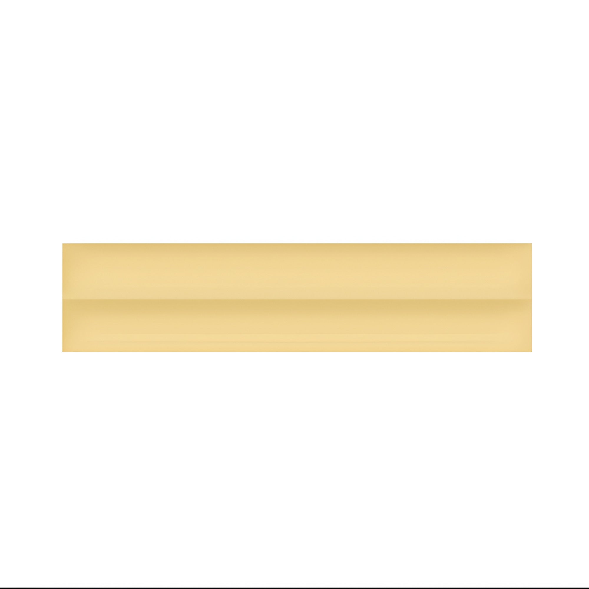 Silken Sunbeam Subway Matt Tile in 3 x 12 inch ceramic size, showcasing a smooth matt finish and warm sunbeam color, ideal for kitchen backsplashes, bathroom walls, or elegant feature walls