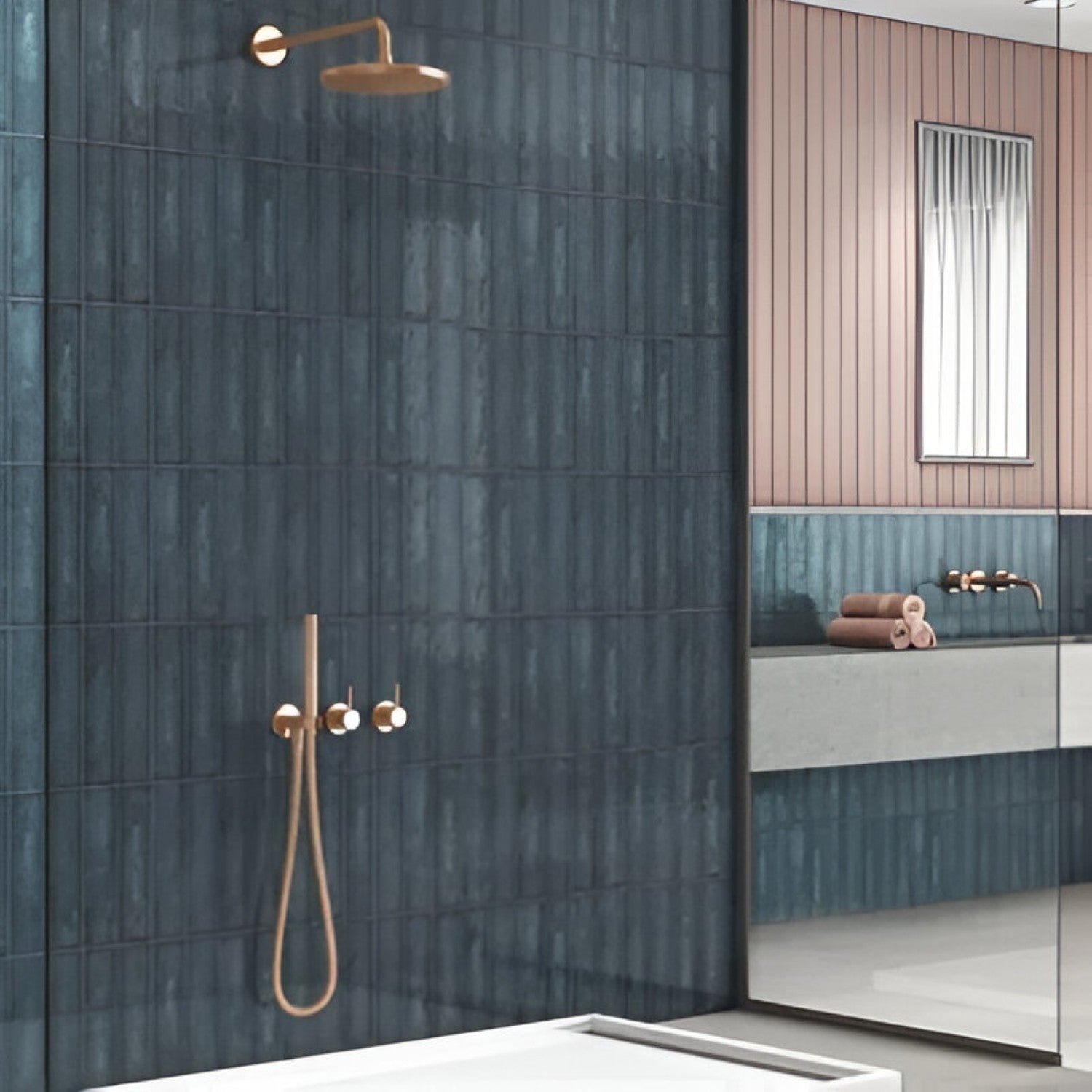 Splendor Peacock Aqua Subway Tile – 3×12 inch glossy ceramic tile in vibrant peacock aqua, featuring subtle fabric-inspired textures and tone variations for a relaxed coastal look in kitchen backsplashes or bathroom walls.