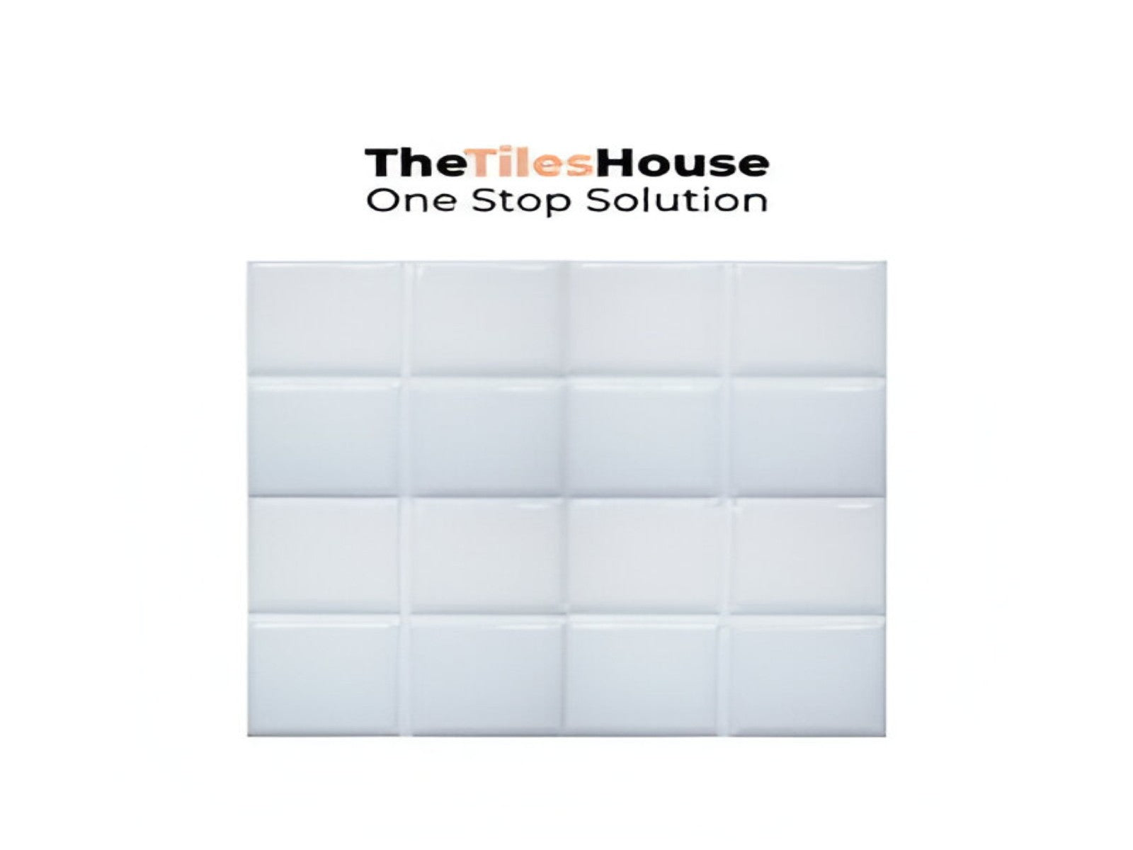 Square White Ceramic Punched Tile 12x12 Inch, featuring crisp white tones with a subtle perforated design, ideal for decorative walls and stylish flooring applications.
