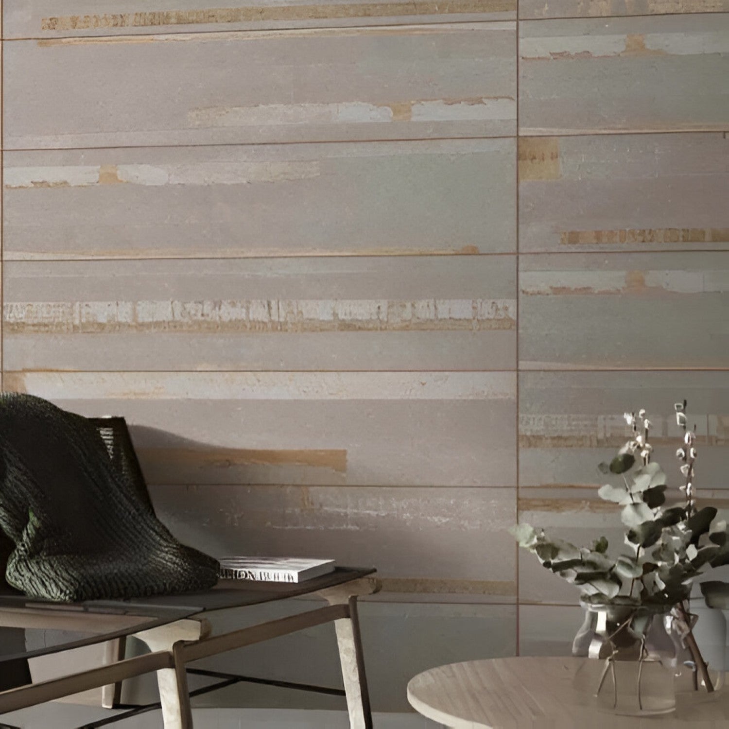 Stockholm Silver Carving Vitrified Tiles 12x48 inch with elegant carved design and premium silver finish, ideal for modern interiors, living rooms, walls, and flooring applications.