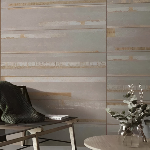 Stockholm Silver Carving Vitrified Tiles 12*48 inch