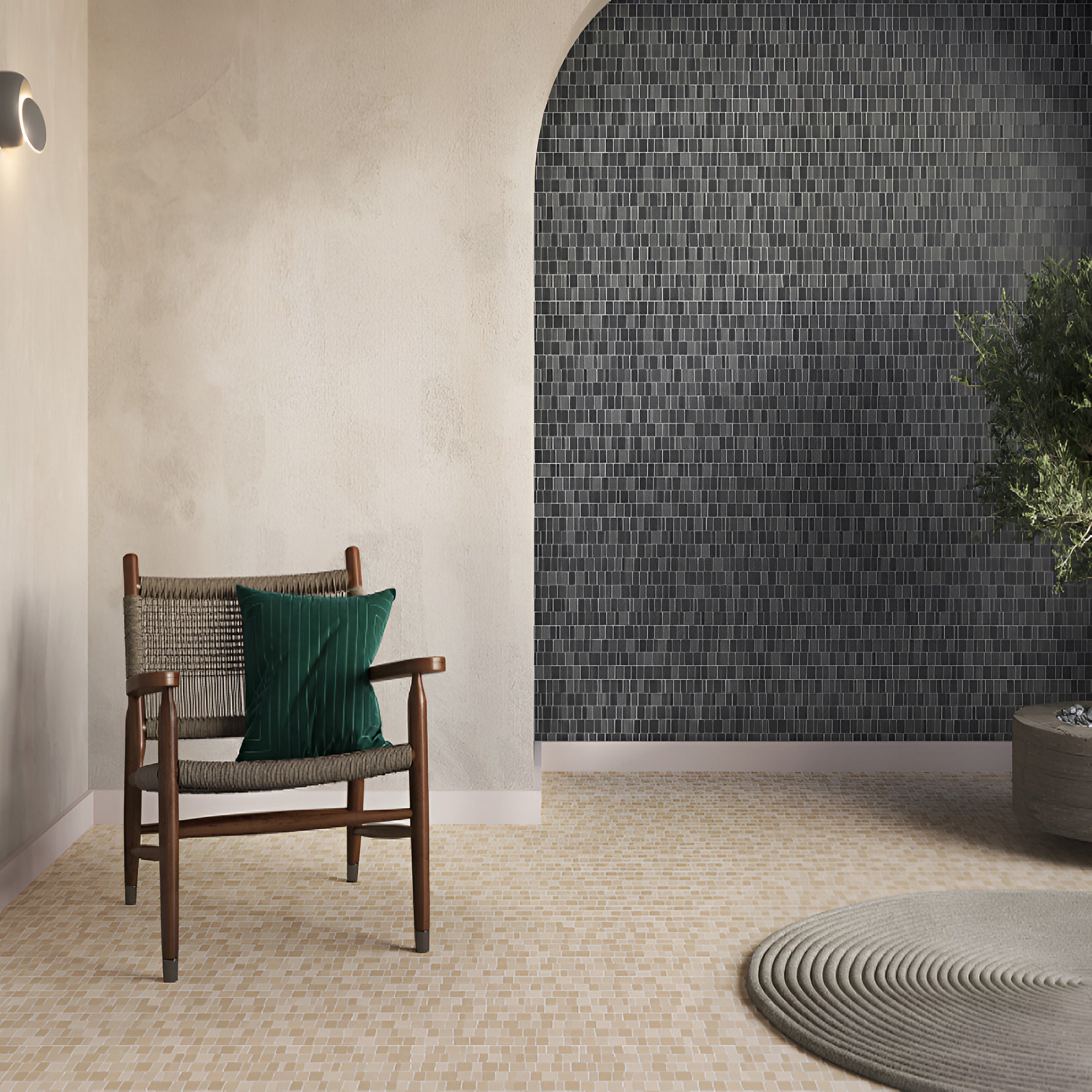 Surf Crema Stone Vitrified Tile 8 inch by 8 inch featuring a soft crema stone-inspired surface with a smooth matt finish, suitable for floor and wall applications in modern living spaces, bathrooms, kitchens, and commercial interiors, offering a natural stone appearance with durable vitrified strength.