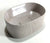 TTH 118-1 countertop washbasin in ribbed, fluted ceramic design, measuring 455 x 120 mm, showcasing a sleek and elegant texture with detailed fluted contours suitable for modern bathroom countertops