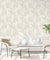 Tahiti 13344 wallpaper in grey with delicate floral patterns, ideal for modern and classic interiors, adding elegance, sophistication, and a serene ambiance to living rooms, bedrooms, and hallways.