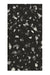 Terra Black Terrazzo Vitrified Tile 24 x 48 inch featuring a deep black terrazzo-inspired design with subtle speckled patterns, perfect for adding a modern and sophisticated look to floors and walls.
