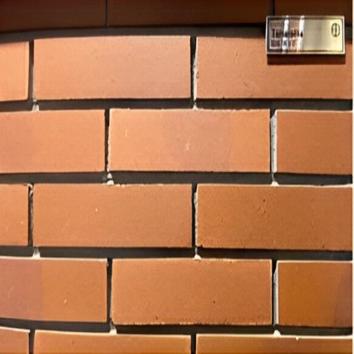 Terracotta Clay Brick 2x9 inch with warm terracotta finish, durable surface, ideal for wall cladding, interior accents, and exterior decorative applications
