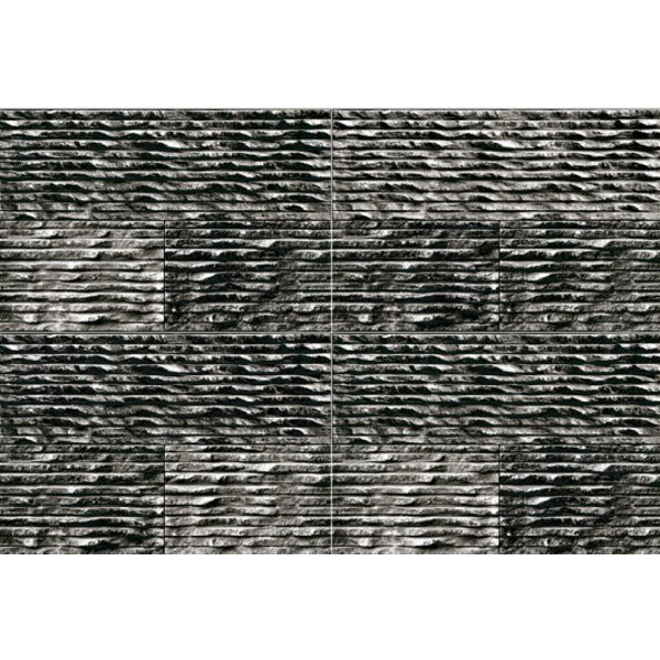 Topaz 05 Matt Vitrified Wall Tile 12x18 Inch with charcoal-grey stone finish – The Tiles House
