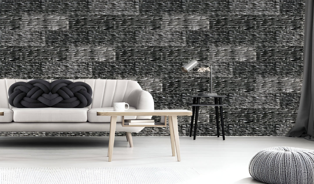 Topaz 05 Matt Vitrified Wall Tile 12x18 Inch with charcoal-grey stone finish – The Tiles House

