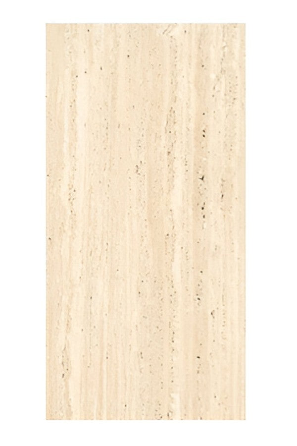 Travertino Beige Marble Vitrified Tile 24 x 48 inch featuring a soft beige travertine-inspired design with natural flowing patterns, ideal for creating an elegant and seamless look on floors and walls.

