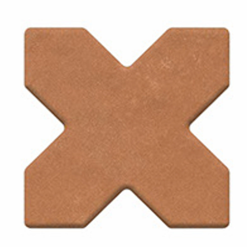 Trefoil Beige Star-Cross vitrified tile in 6×6 inch size featuring an elegant geometric star-cross pattern with a soft beige tone and matt finish, suitable for stylish floor and wall applications in living rooms, kitchens, bathrooms, and commercial spaces.