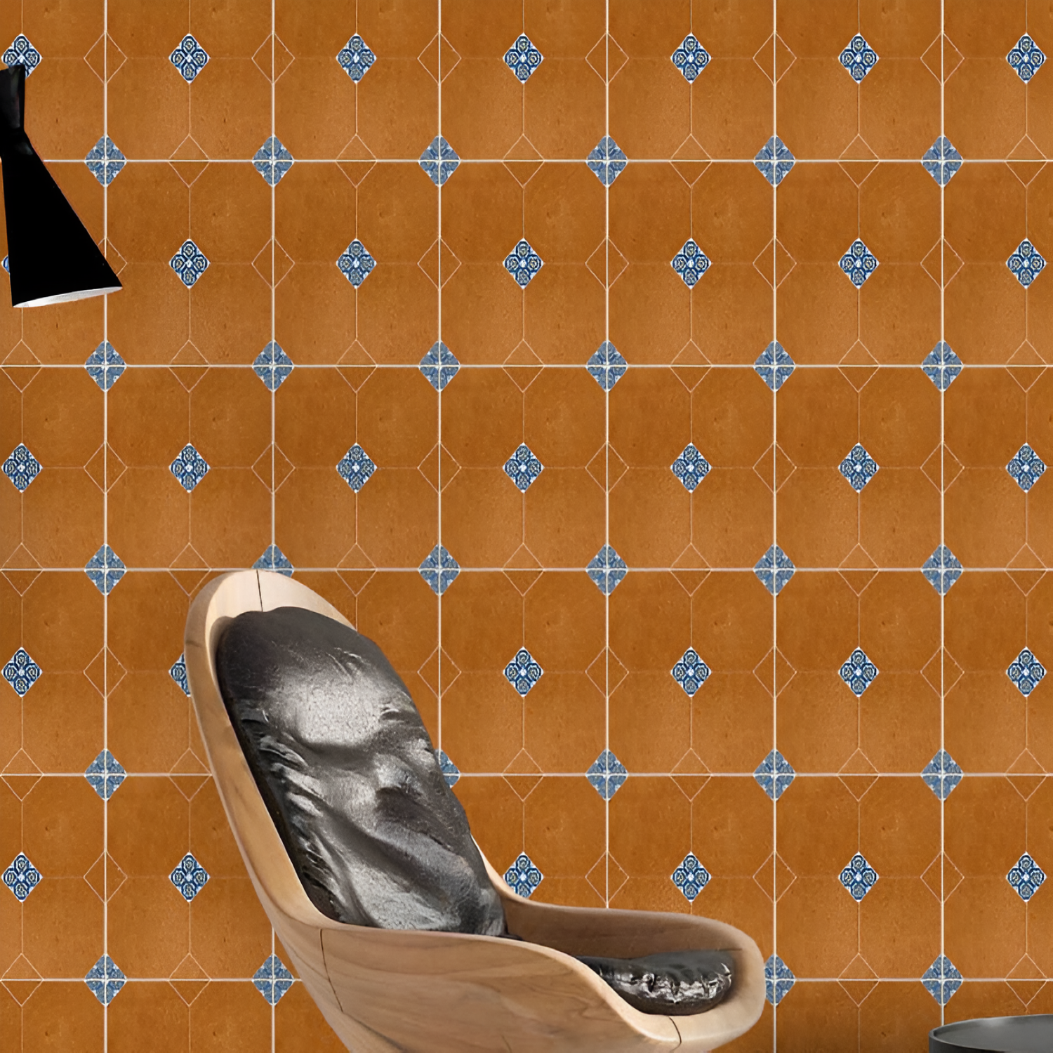 Urban 007 Decor Moroccan Vitrified Tile – 12x12 inch vitrified tile featuring bold Moroccan patterns in contemporary shades for modern accent walls and floors.