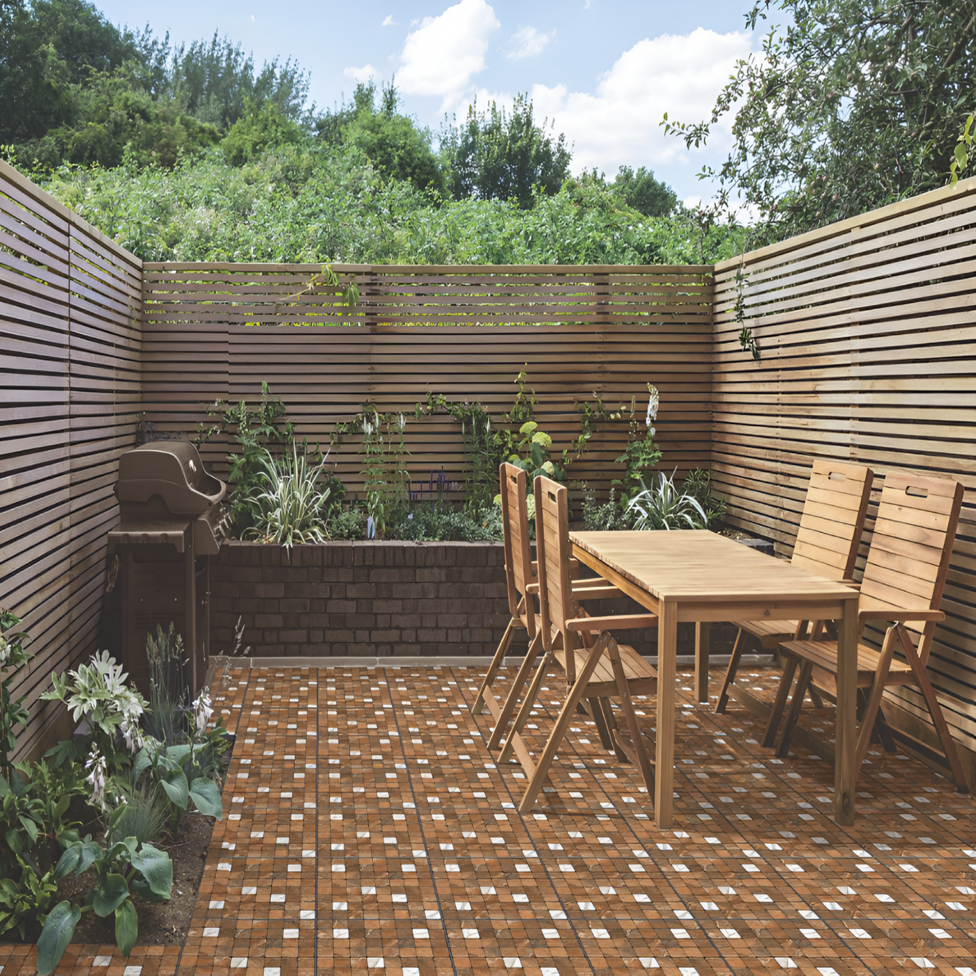 Artistic Grey Moroccan Balcony Floor Inspiration