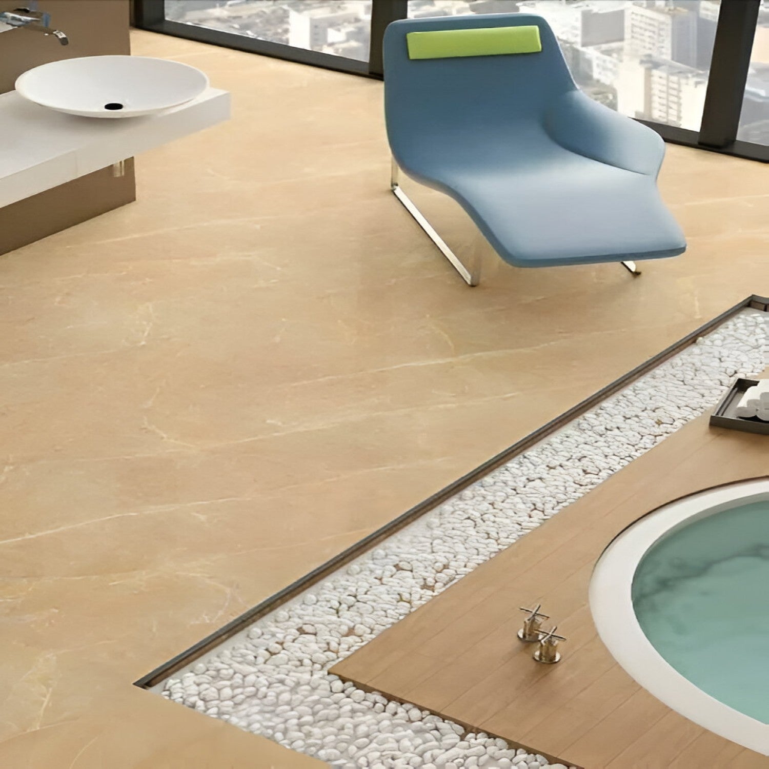 Vereno Brown Endless Vitrified Tile 24 Inch x 48 Inch featuring a smooth brown finish with subtle texture suitable for modern wall and floor applications in living rooms kitchens and commercial spaces
