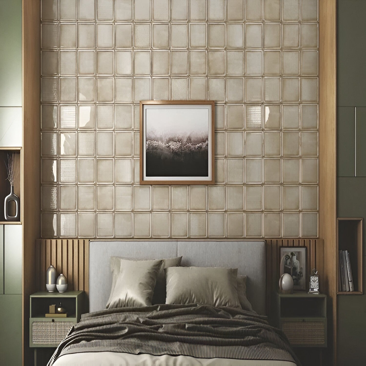 Verglas Beige Ceramic Tile 8x8 inch with soft beige tones, smooth matte finish, and subtle texture, ideal for elegant flooring, walls, or backsplash applications
