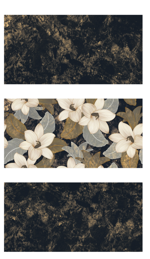 Volga Brown Gloss Vitrified Tile 24x48 Inch – marble-effect brown tile for wall and floor

