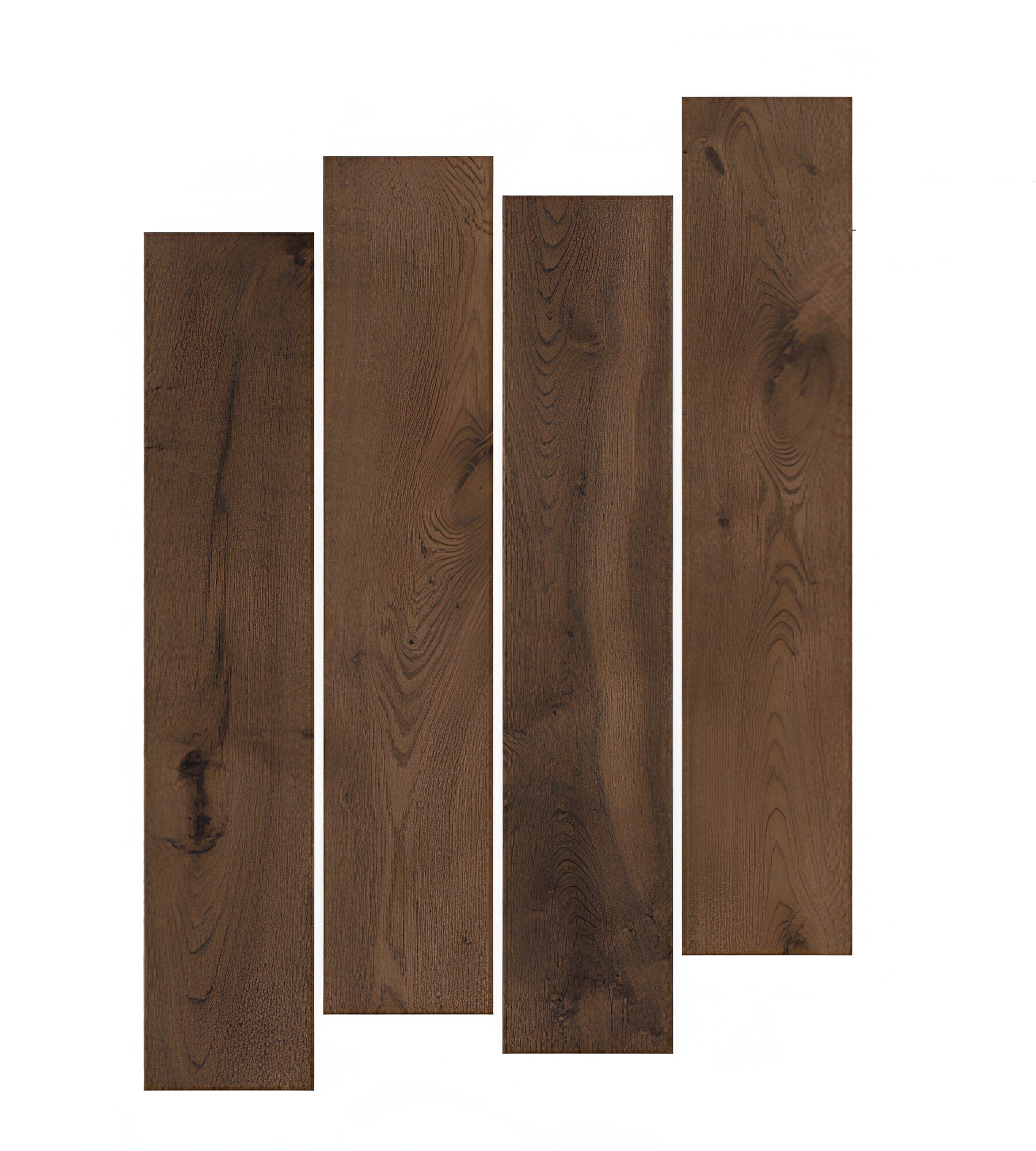 Wenge Raspberry Wooden Plank Vitrified Tile 8x48 Inch with rich brown-raspberry wood grain texture, matt finish surface, long wooden plank format showing natural grain patterns and smooth contemporary appearance for flooring applications.