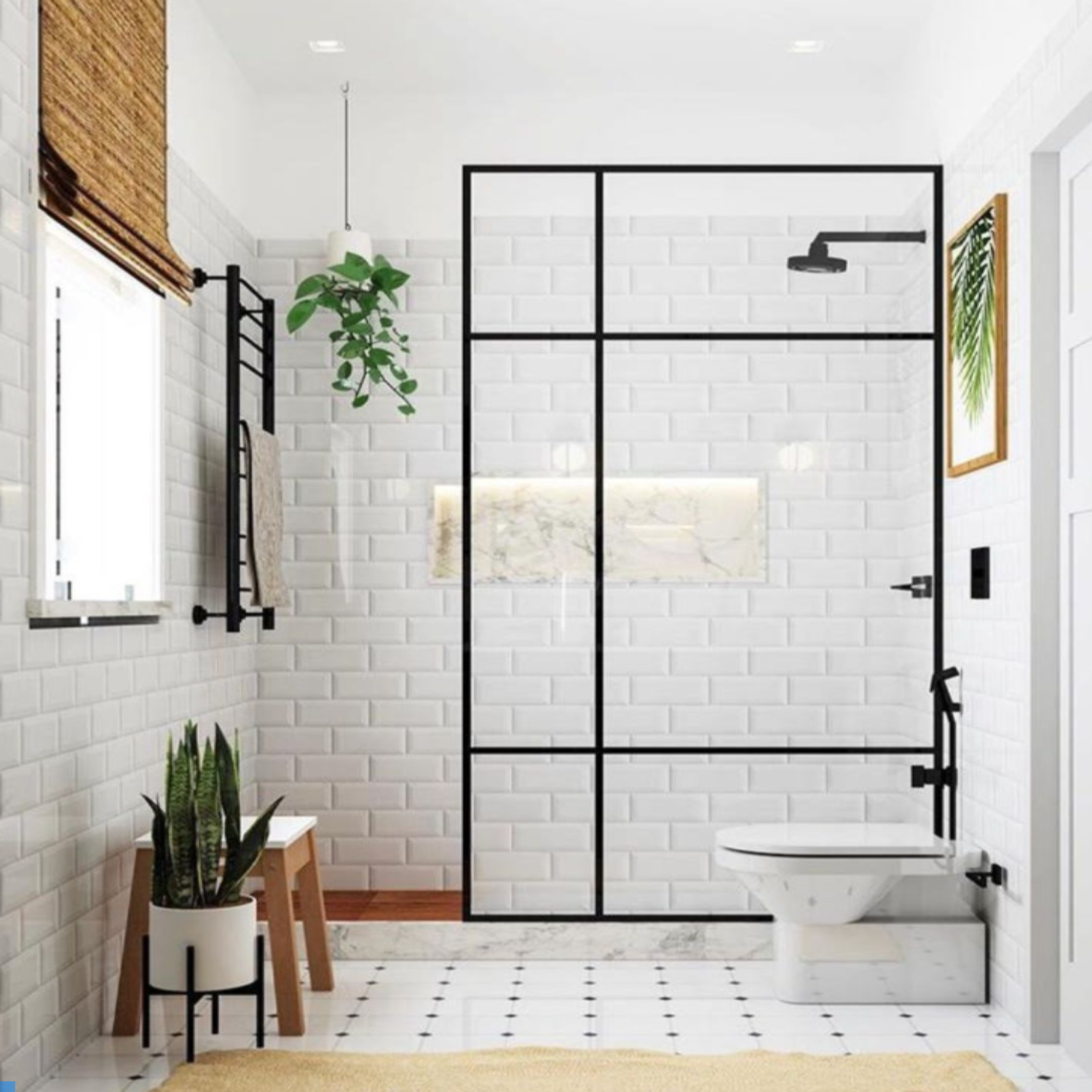 White Bevelled Subway Tile 4 x 8 inch featuring a classic white design with beveled edges, perfect for adding a timeless and elegant touch to walls and surfaces.
