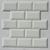 White Bevelled Subway Tile 4 x 8 inch featuring a classic white design with beveled edges, perfect for adding a timeless and elegant touch to walls and surfaces.
