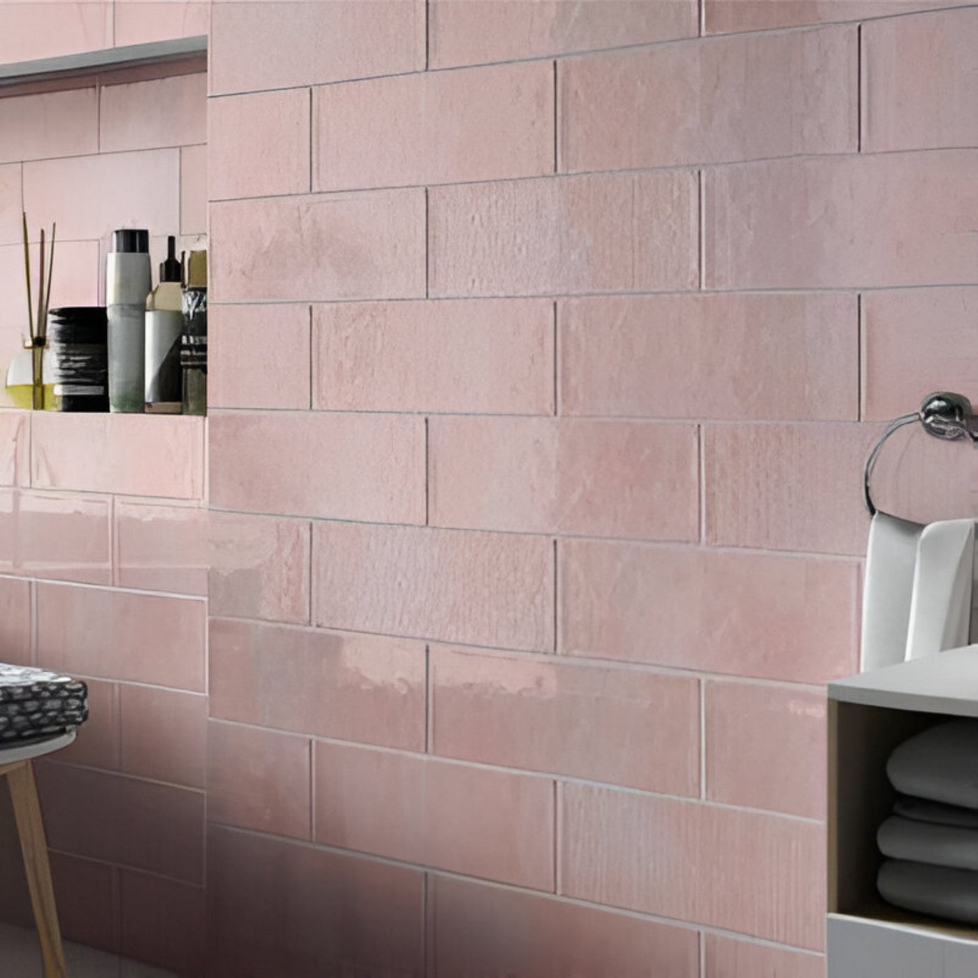 Blush Petal Sanctuary Inspiration for a Boutique Bathroom