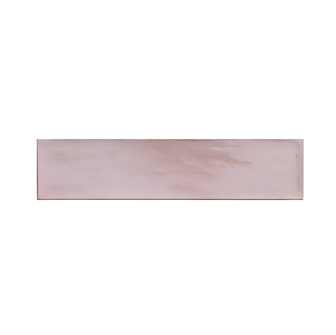 York Pink 4 x 12 inch Subway Tile featuring a soft pink hue with a smooth, glossy surface, ideal for creating a warm and elegant look on kitchen and bathroom walls.

