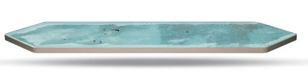 Zenga Ocean Glossy Subway Tile 3x12 Inch with deep blue glossy finish, smooth polished surface, ideal for elegant and contemporary kitchen backsplashes or accent walls
