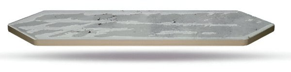 Zenga Slate Glossy Subway Tile 3x12 Inch with dark grey slate-like glossy finish, smooth polished surface, ideal for modern and sophisticated kitchen backsplashes or accent walls
