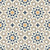 Zibrano Clay Moroccan vitrified tile in 8×8 inch size showcasing intricate printed Rangoli-inspired patterns with a soft matt finish applied on a floor surface