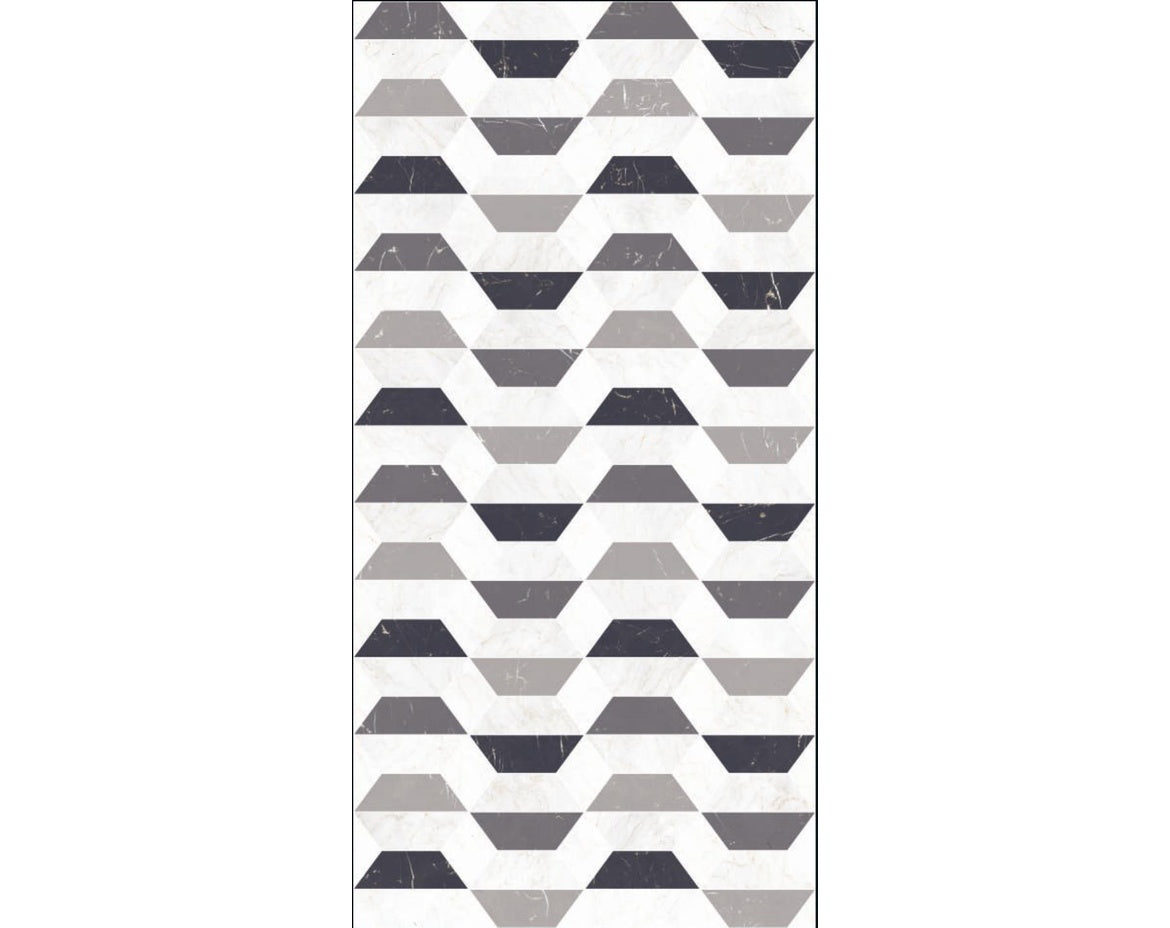 Grace Barbados Decore 32 Inch x 64 Inch tile face close-up