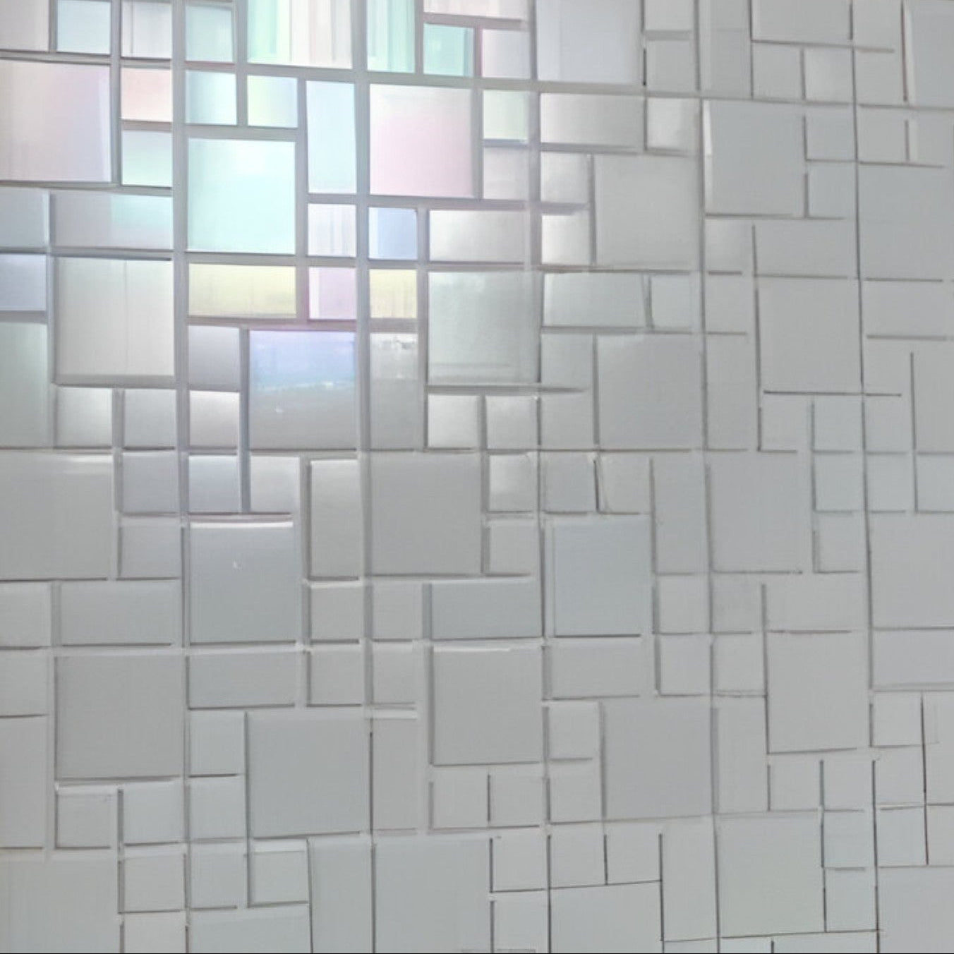 Carrara Mosaic Glass Tile 12x12 Inch