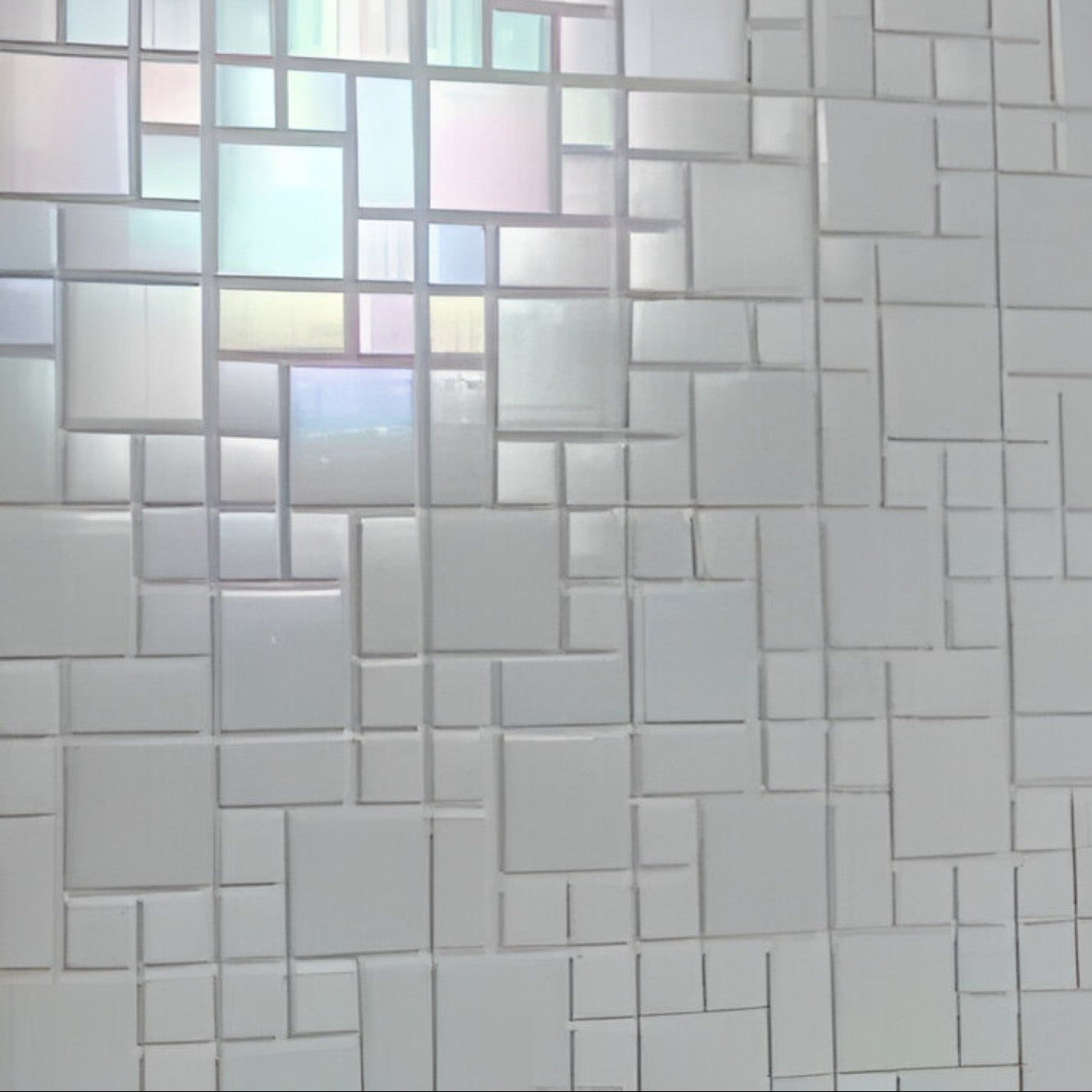 Carrara Mosaic Glass Tile 12x12 Inch