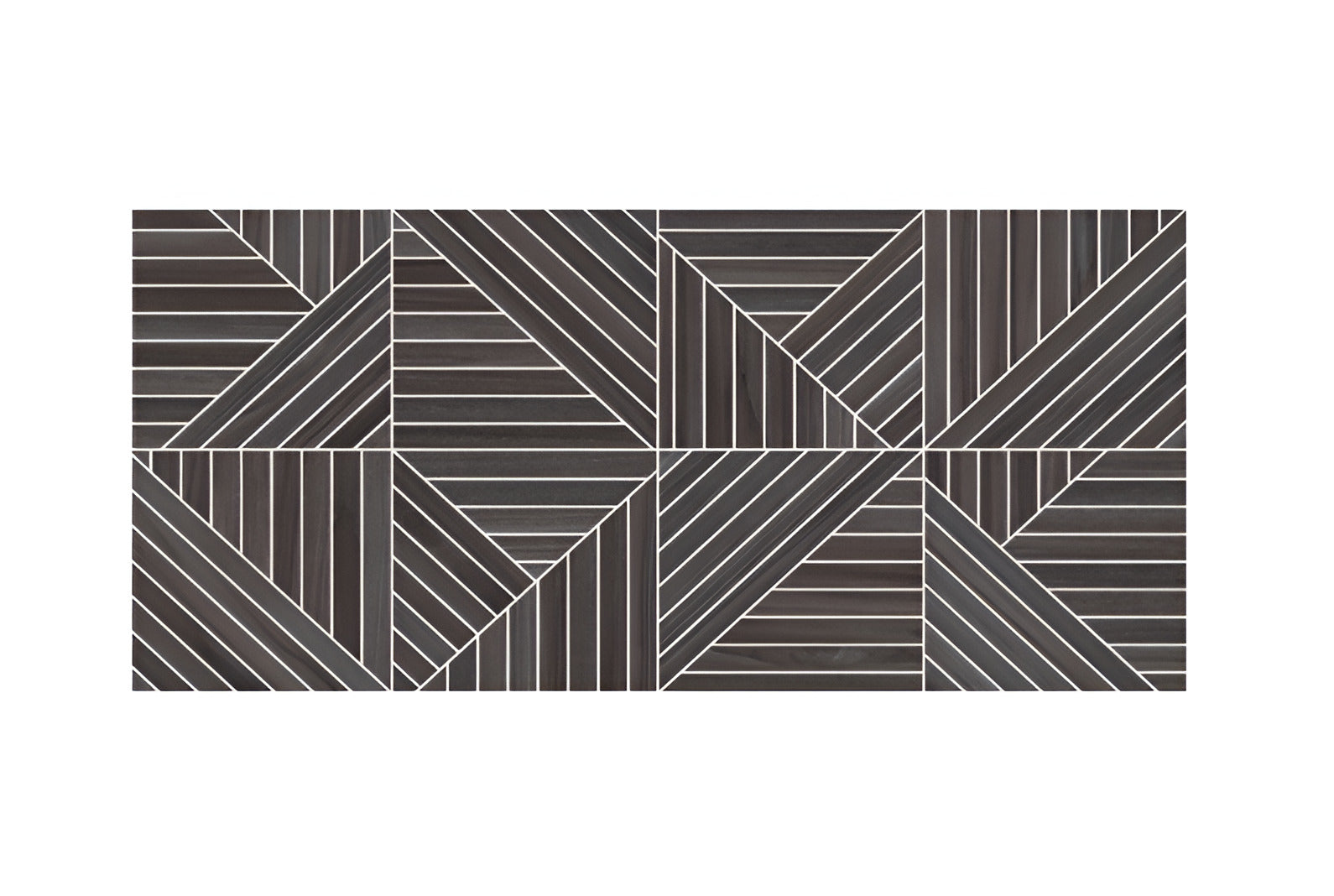 Chevron Black Vitrified Wooden Tile 24 * 48 Inch