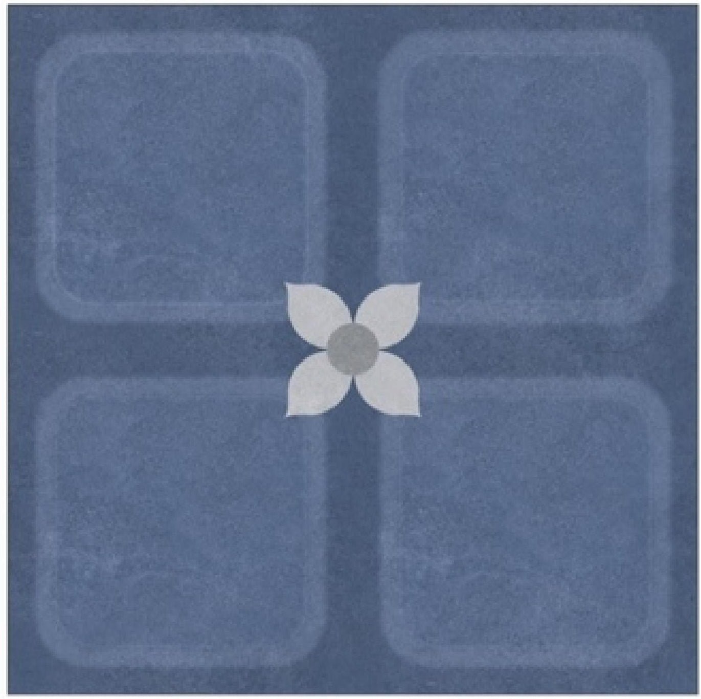 Clovero Azul 24 x 24 Inch tile close-up