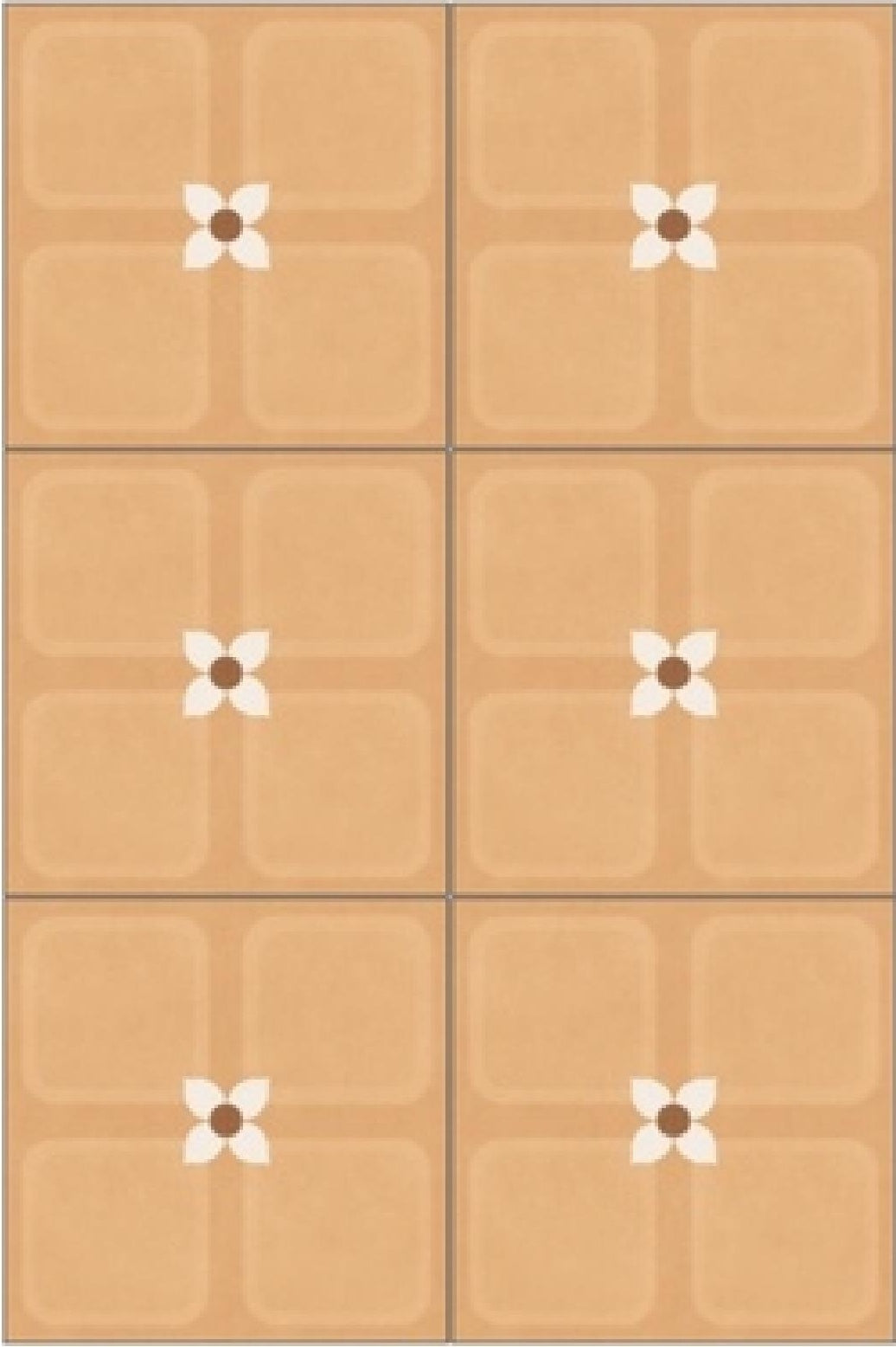 Clovero Sunset 24 x 24 Inch tile pattern repeat