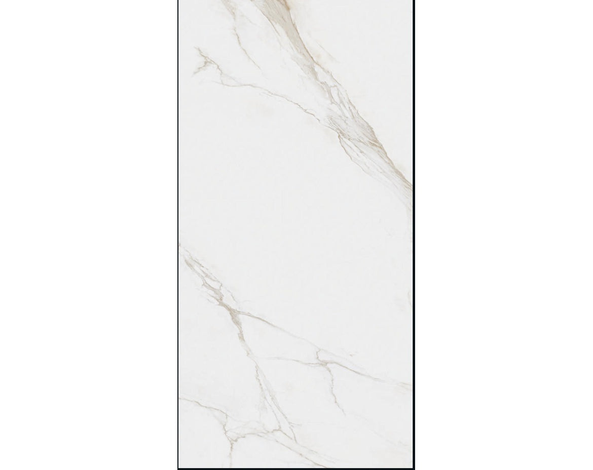 Craft Crusty Statuario Pist 32 Inch x 64 Inch tile face close-up